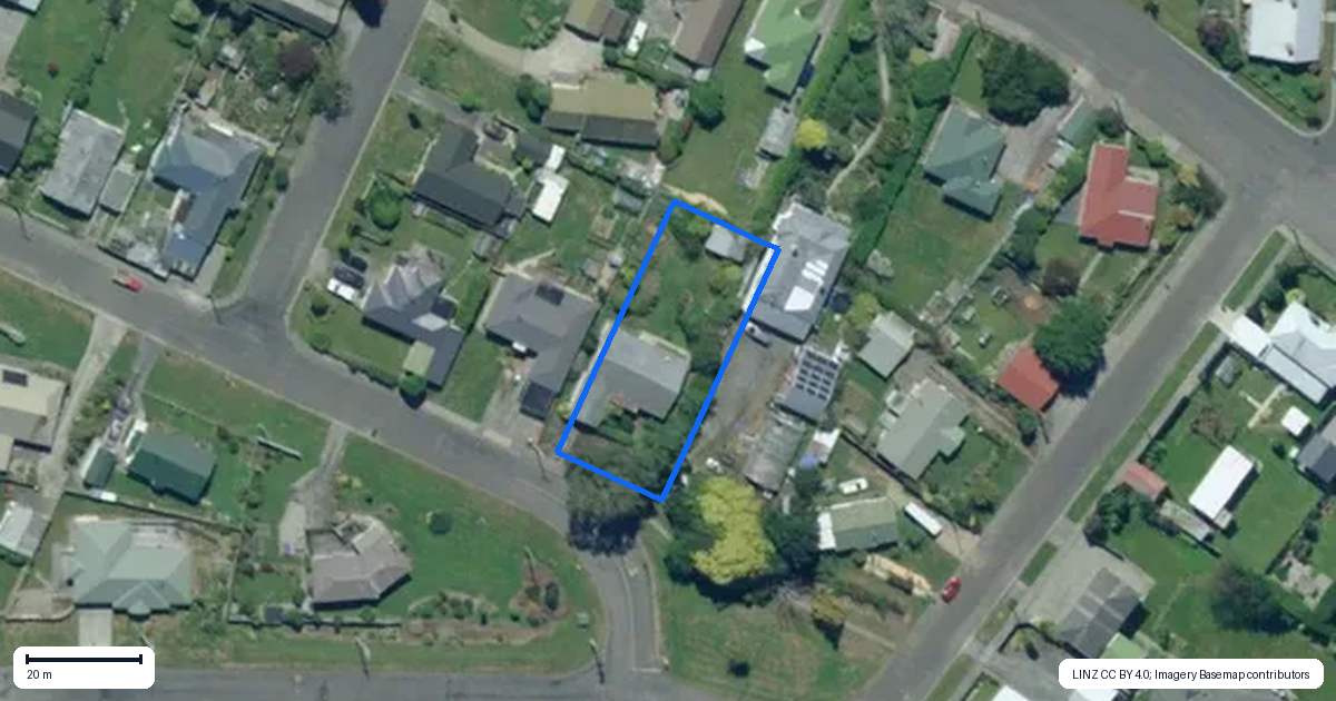 Property context map for 56 Forest Street, Tapanui