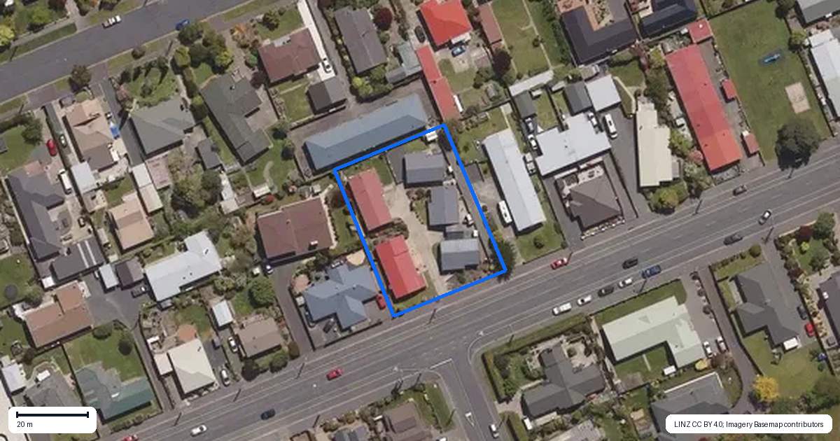 Property context map for 125E Factory Road, Mosgiel