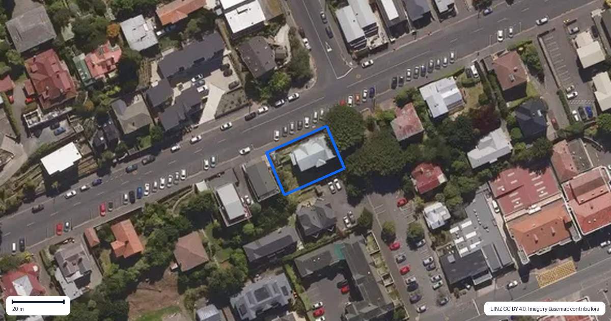 Property context map for 74 Cargill Street, Dunedin Central, Dunedin