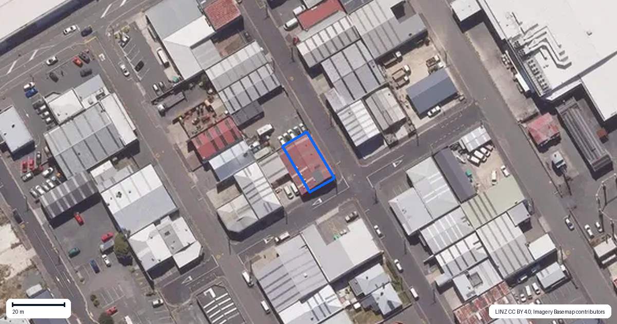 Property context map for 19 Waverley Street, South Dunedin, Dunedin