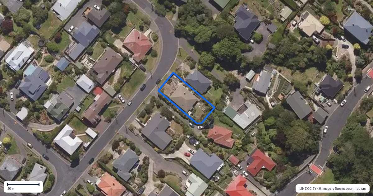 Property context map for 49 Sunbury Street, Andersons Bay, Dunedin