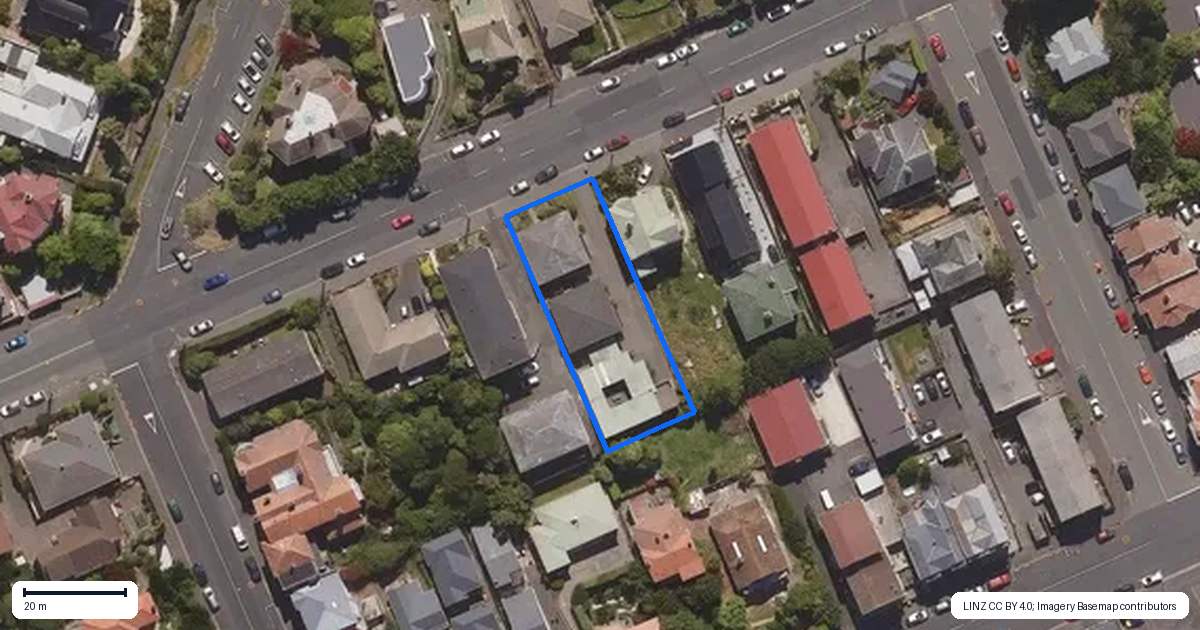 Property context map for 78A London Street, Dunedin Central, Dunedin