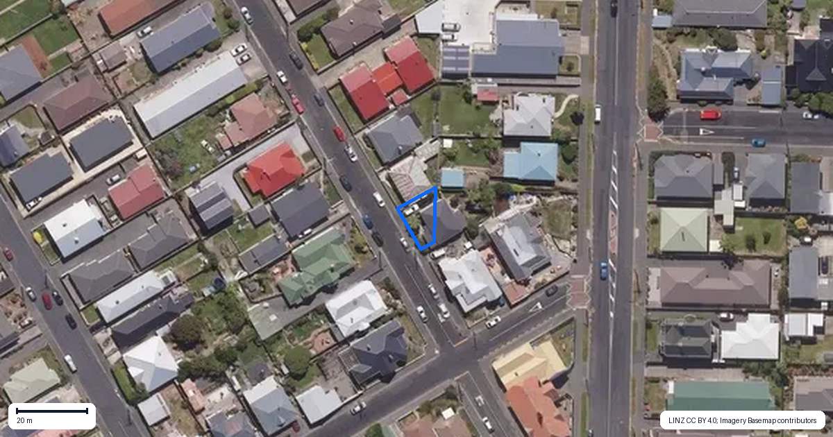 Property context map for 19 Begg Street, Saint Kilda, Dunedin