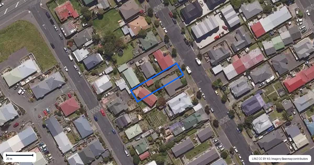 Property context map for 15B Baker Street, Caversham, Dunedin