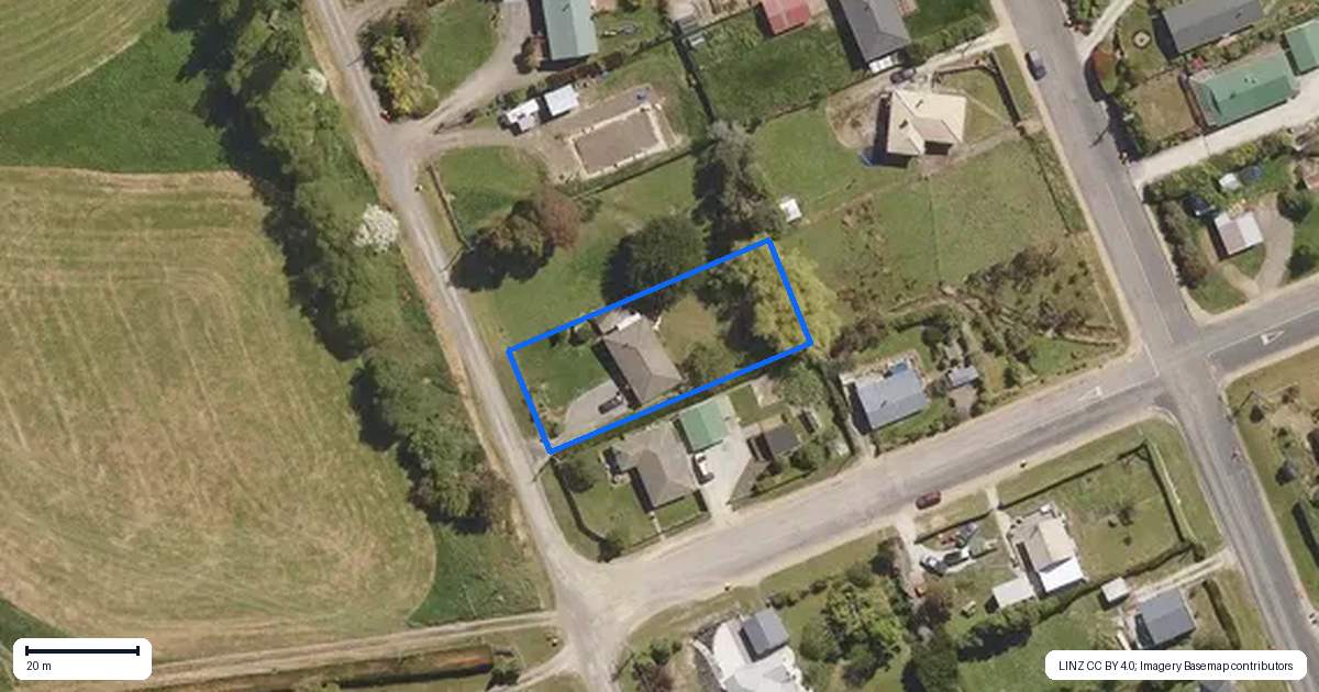 Property context map for 22 Henry Street, Waikouaiti