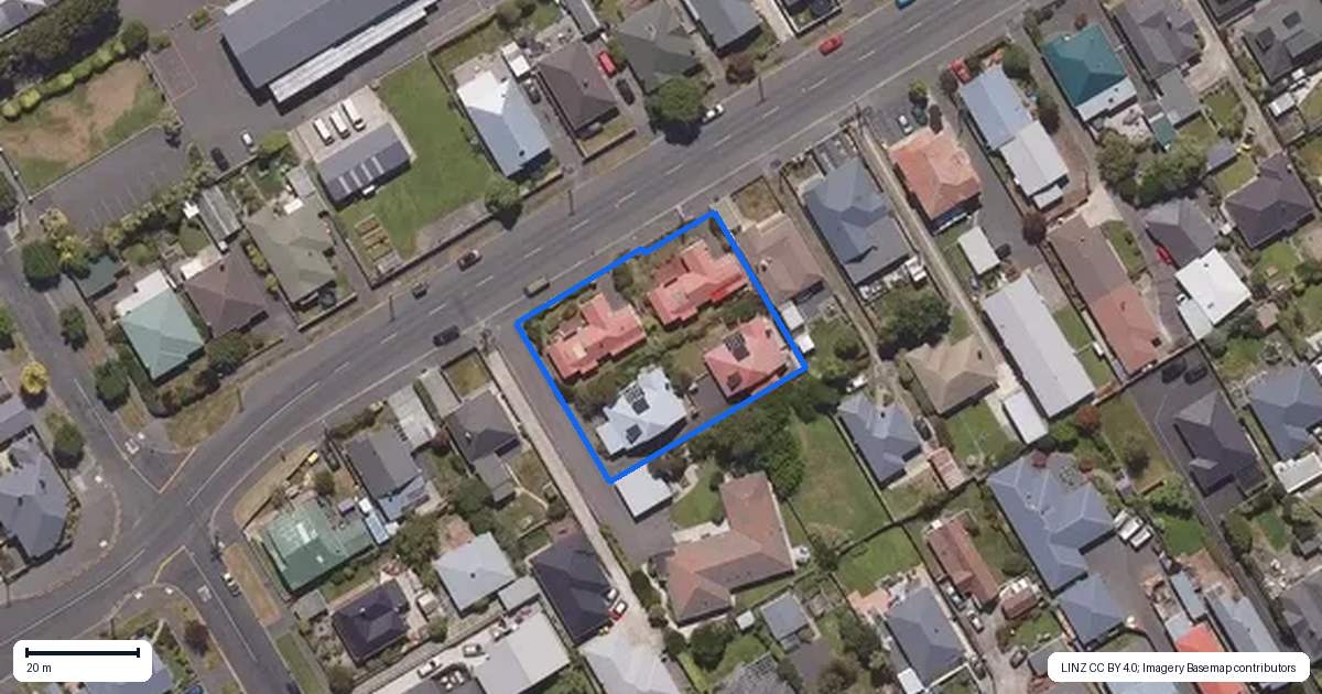 Property context map for 177A Bay View Road, South Dunedin, Dunedin
