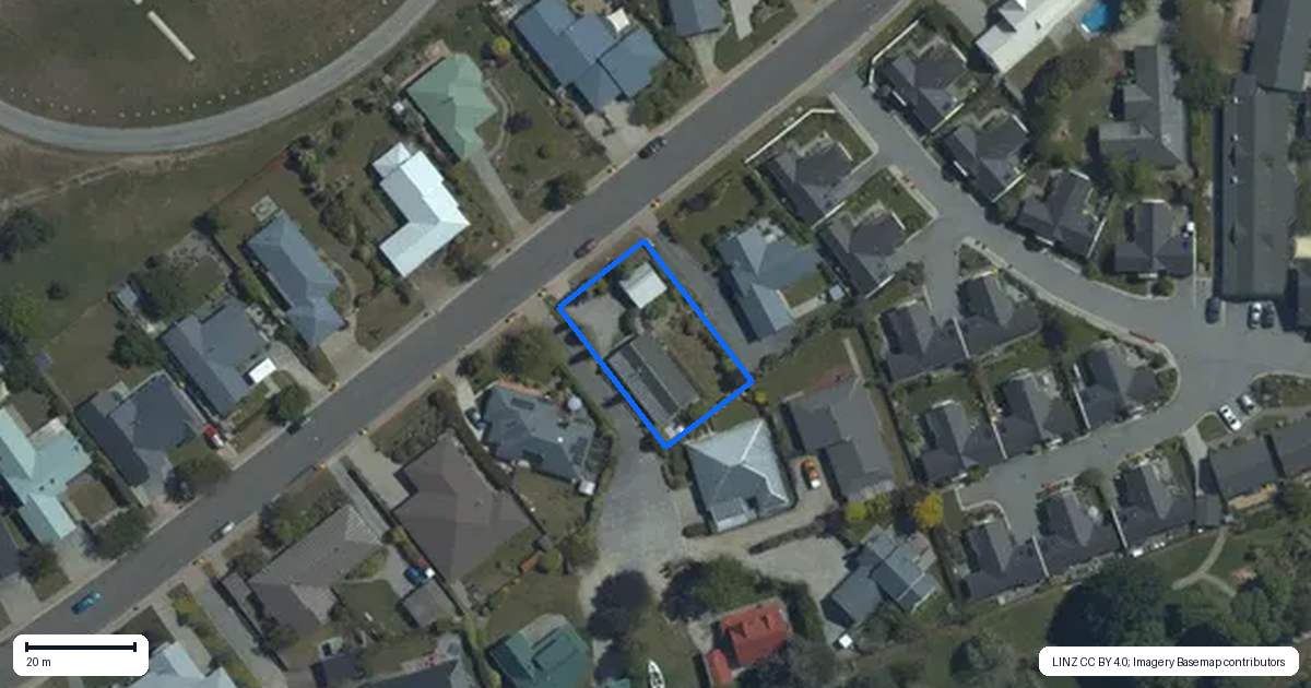 Property context map for 21 Meadowstone Drive, Wanaka