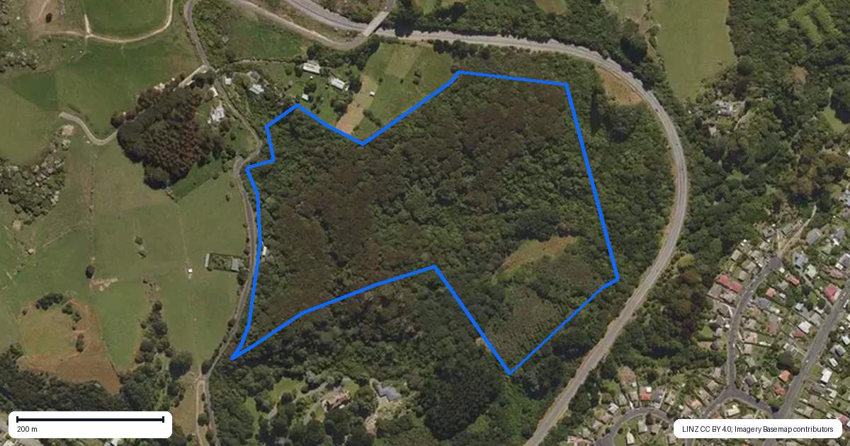 Property context map for 28 Patmos Avenue, Woodhaugh, Dunedin
