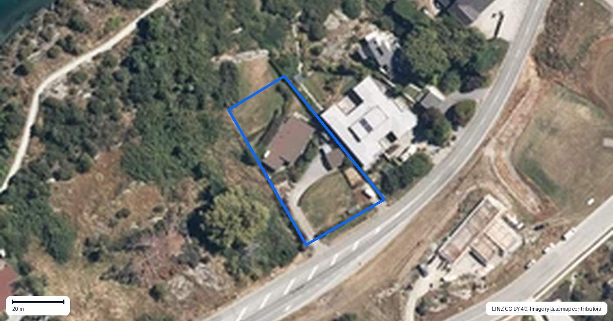 Property context map for 315 Peninsula Road, Kelvin Heights, Queenstown