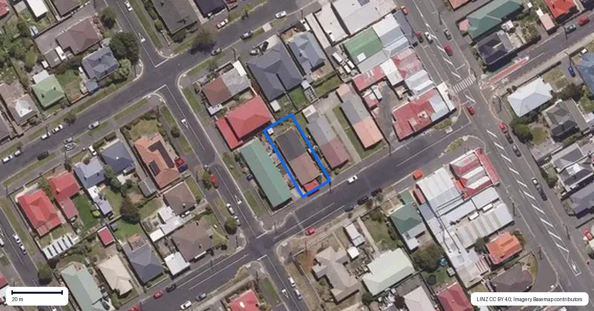 Property context map for 8B Bellona Street, Saint Kilda, Dunedin