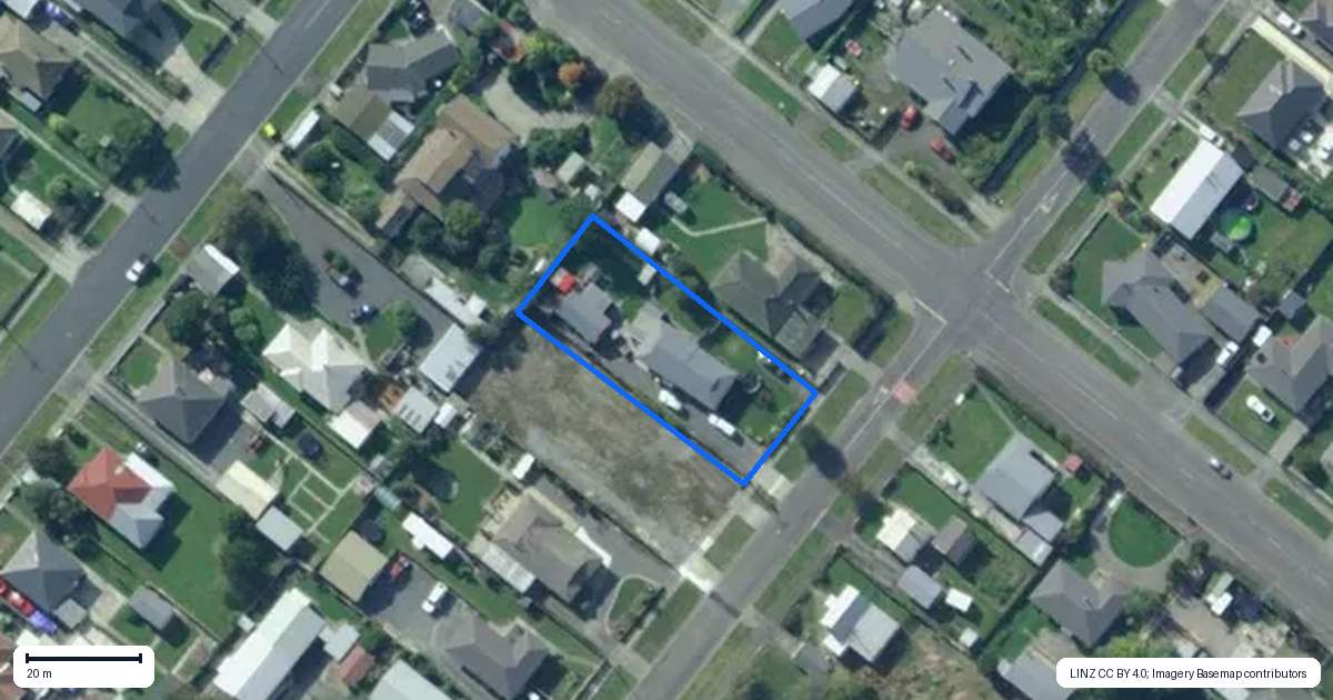 Property context map for 22 Chaucer Street, Milton