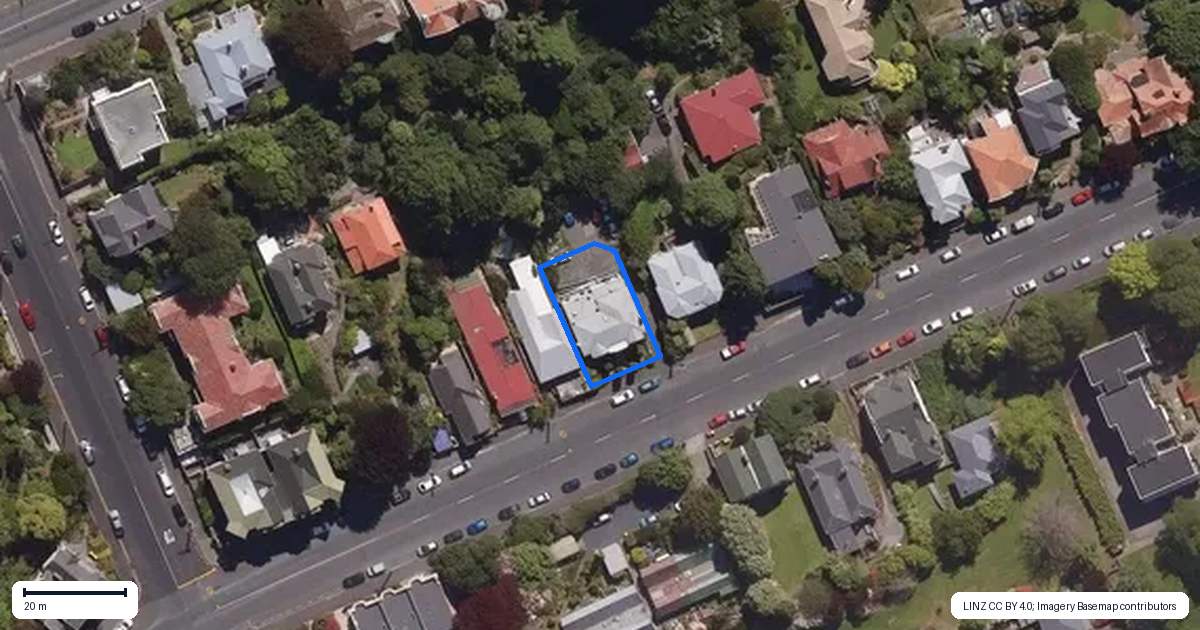 Property context map for 110 Stafford Street, Dunedin Central, Dunedin