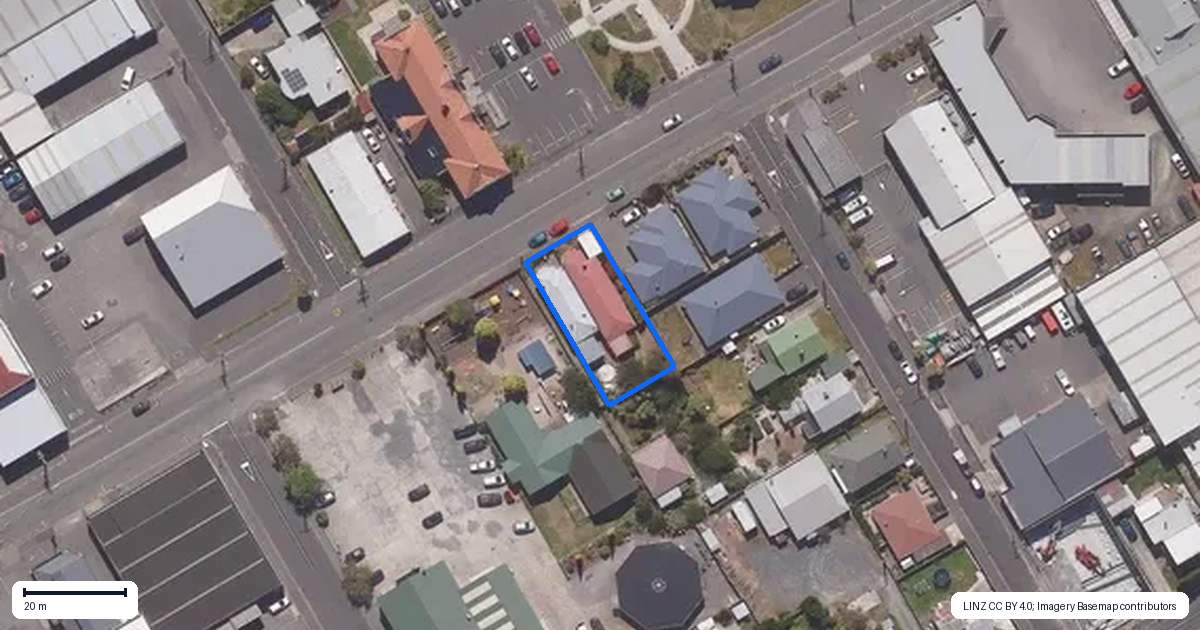 Property context map for 35A Macandrew Road, South Dunedin, Dunedin
