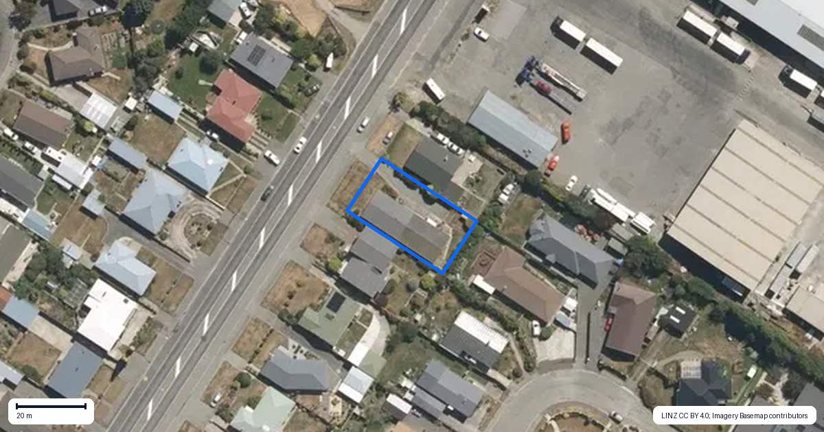Property context map for 571A Thames Highway, Oamaru North, Oamaru