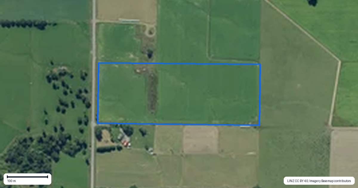 Property context map for 294 Sheddan Road, Tapanui