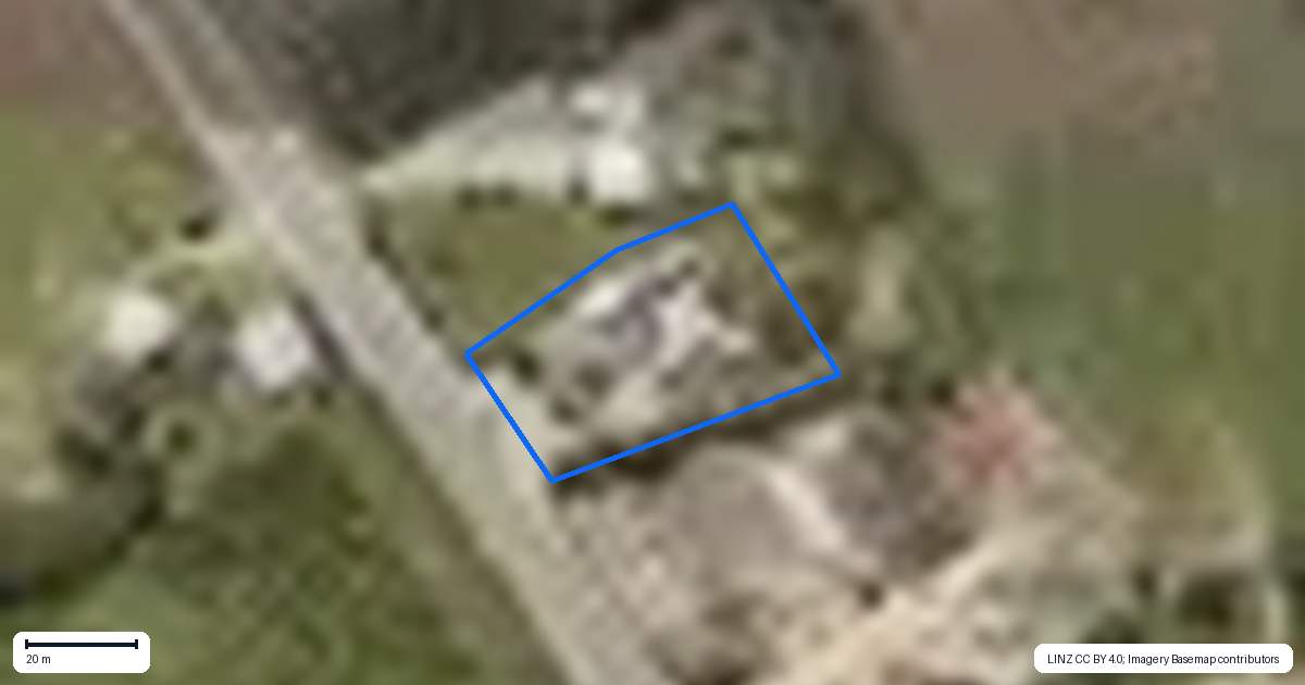 Property context map for 3727 Fruitlands-Roxburgh Road, Roxburgh
