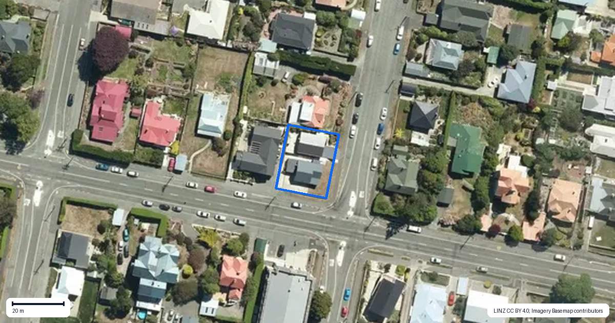 Property context map for 32 Ure Street, South Hill, Oamaru