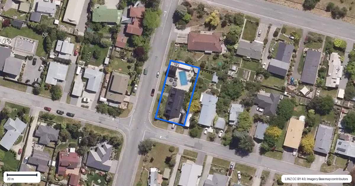 Property context map for 16 Leitrum Street, Cromwell