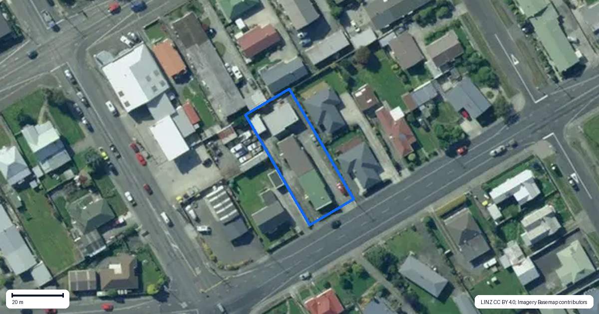 Property context map for 59A James Street, Balclutha