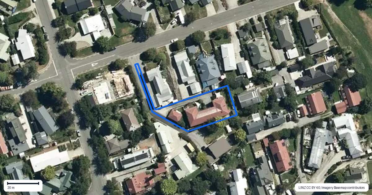 Property context map for 20A Cornwall Street, Arrowtown
