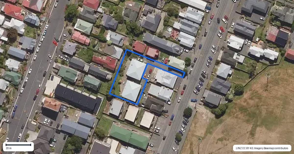 Property context map for 110A Harbour Terrace, North Dunedin, Dunedin