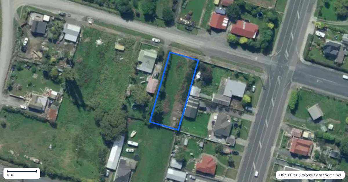Property context map for 12 Poole Street, Kaitangata