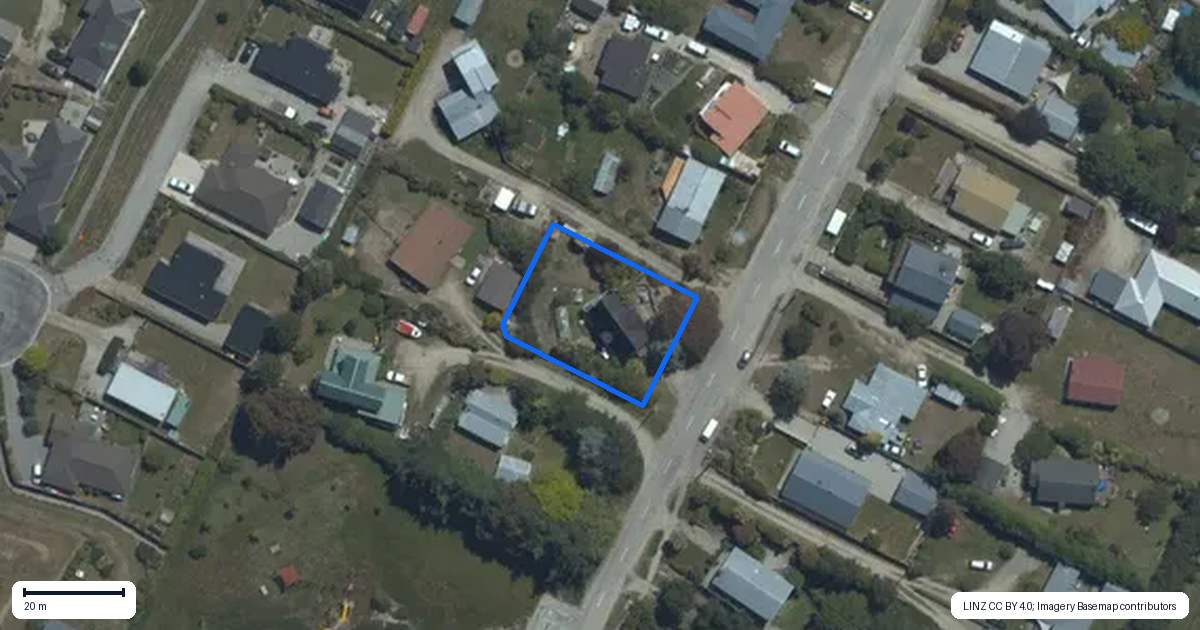 Property context map for 48 Hopkins Street, Luggate, Wanaka