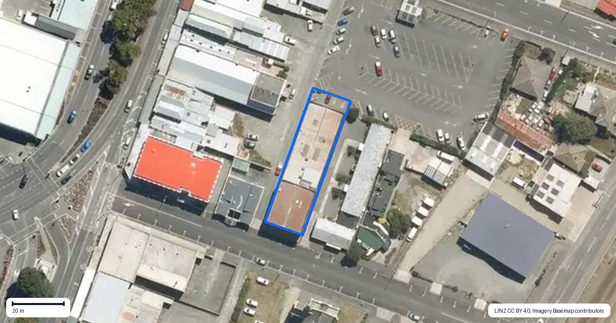 Property context map for 8 Coquet Street, Oamaru