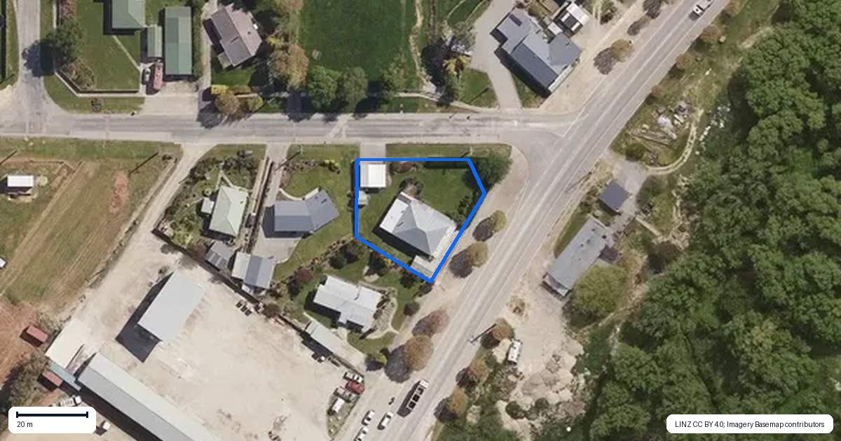 Property context map for 51 Leask Street, Omakau
