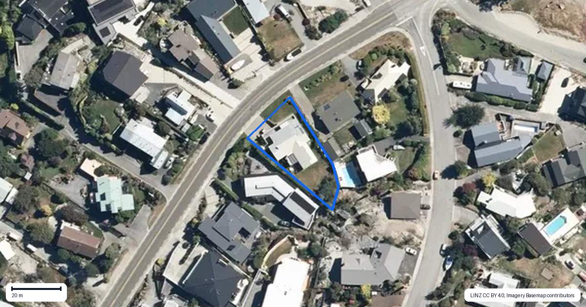 Property context map for 446 Peninsula Road, Kelvin Heights, Queenstown