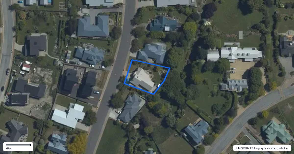 Property context map for 72A Meadowstone Drive, Wanaka