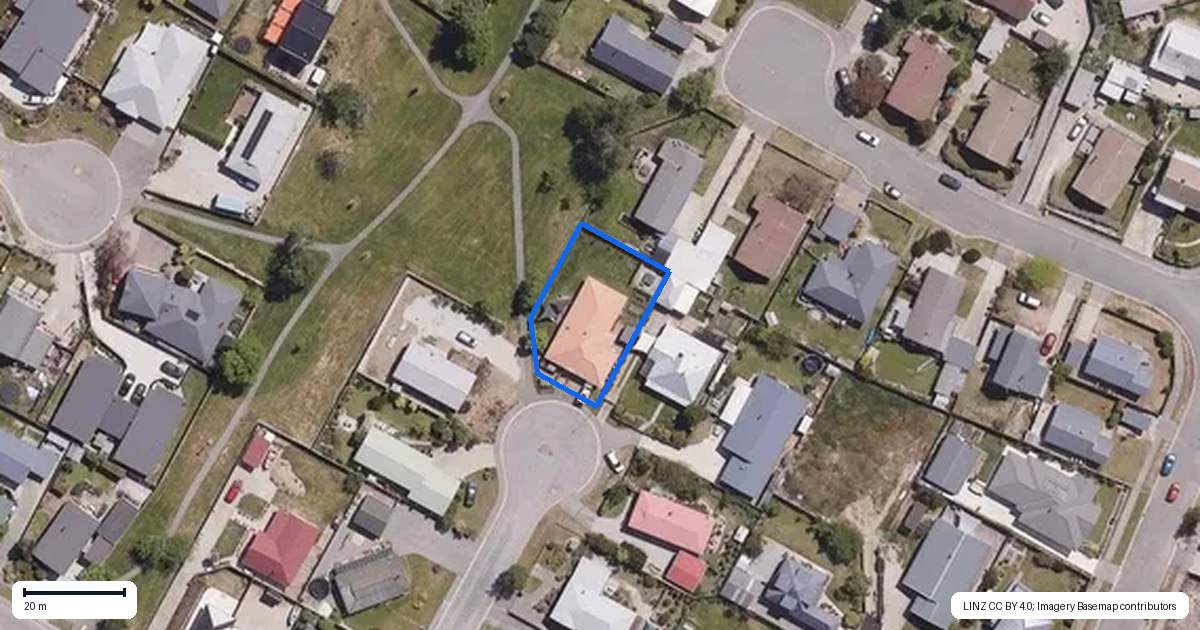 Property context map for 13 Hotop Place, Cromwell