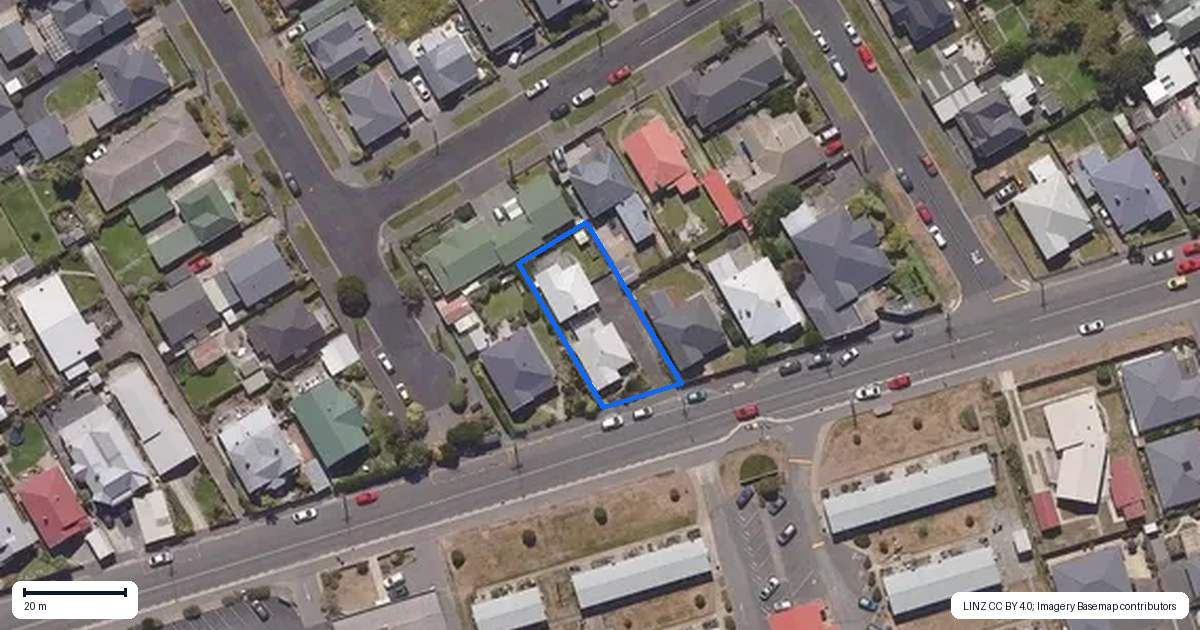Property context map for 98B Victoria Road, Saint Kilda, Dunedin