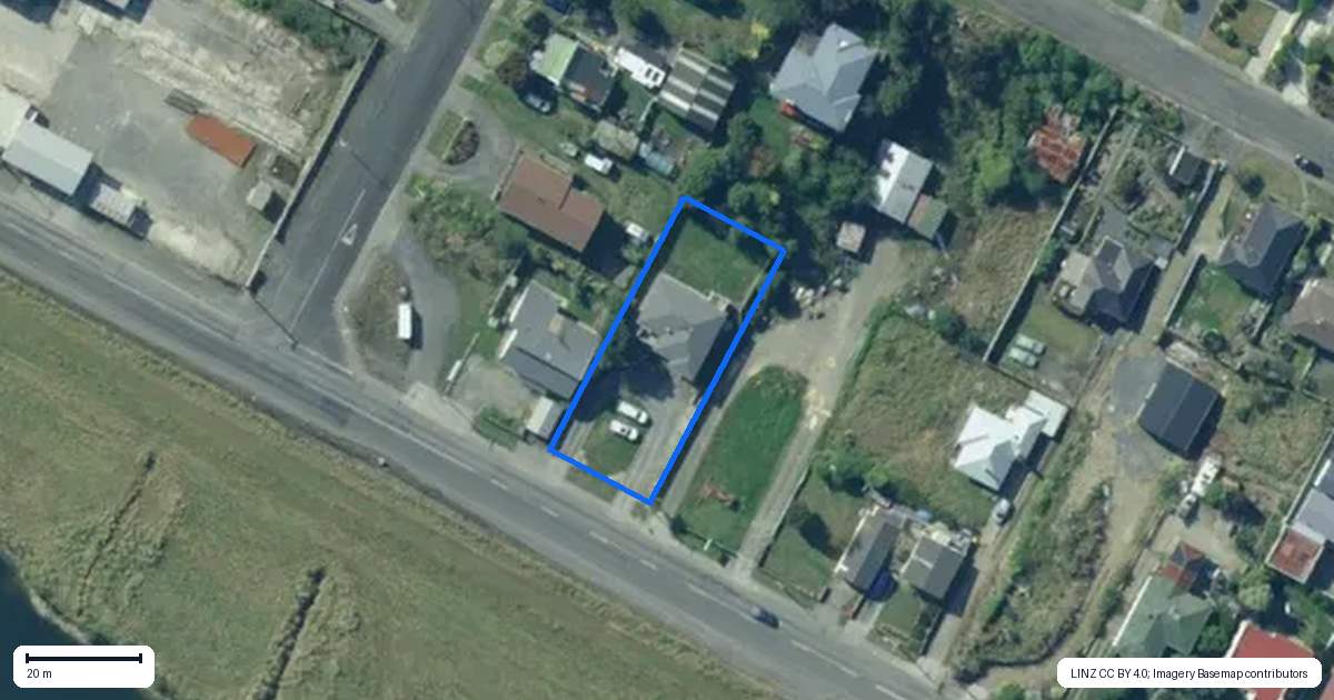 Property context map for 16 Barnego Road, Balclutha