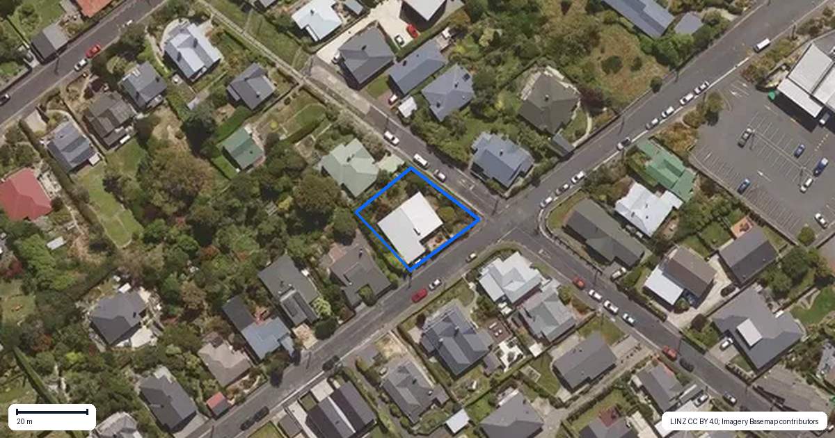 Property context map for 34 Ann Street, Roslyn, Dunedin