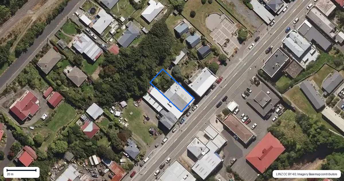 Property context map for 56 George Street, Port Chalmers, Dunedin