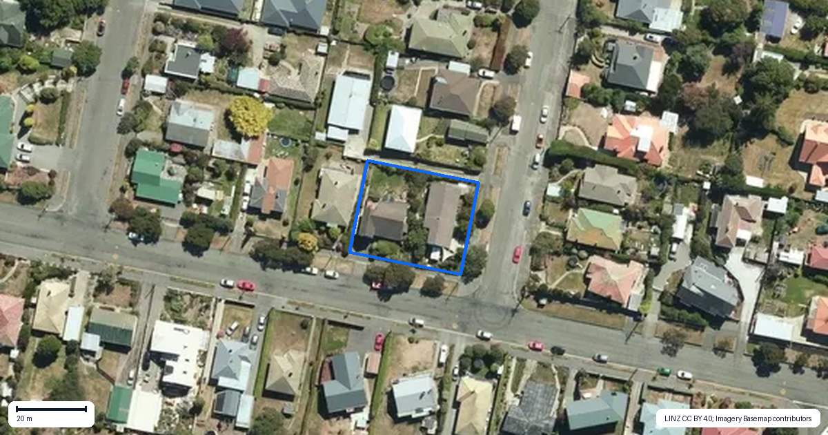 Property context map for 46A Tamar Street, South Hill, Oamaru