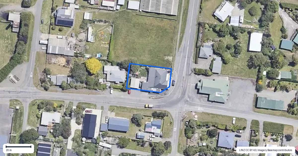Property context map for 1 High Street, Kakanui, Oamaru
