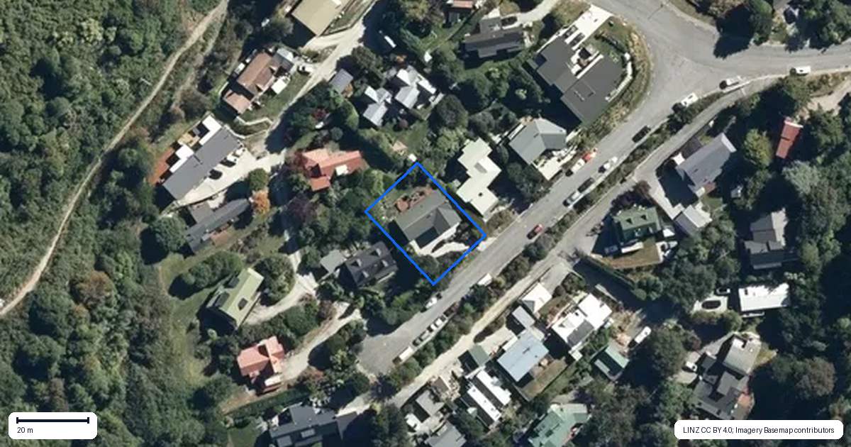 Property context map for 9 Evergreen Place, Sunshine Bay, Queenstown