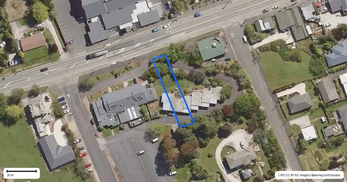 Property context map for 198 Main Road, Waikouaiti