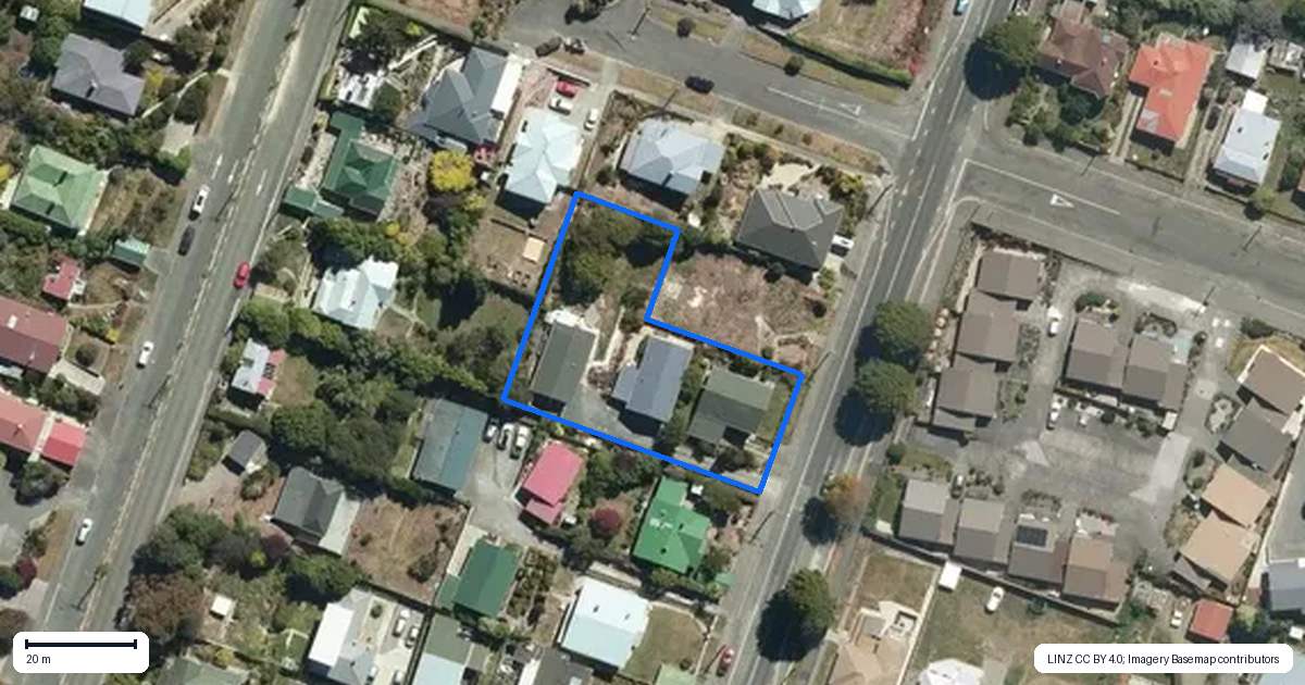 Property context map for 90A Reed Street, Oamaru