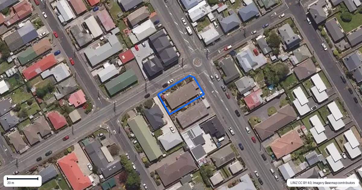Property context map for 33B Thorn Street, Caversham, Dunedin