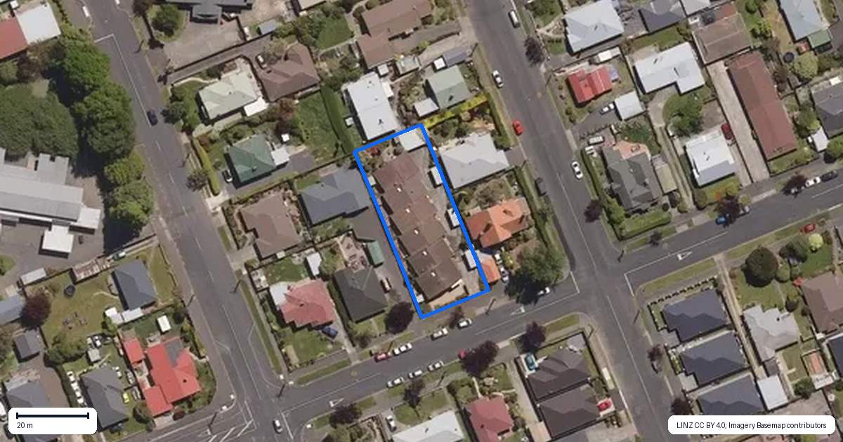 Property context map for 16F Mure Street, Mosgiel