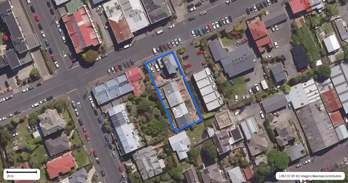 Property context map for 145 Carroll Street, Dunedin Central, Dunedin
