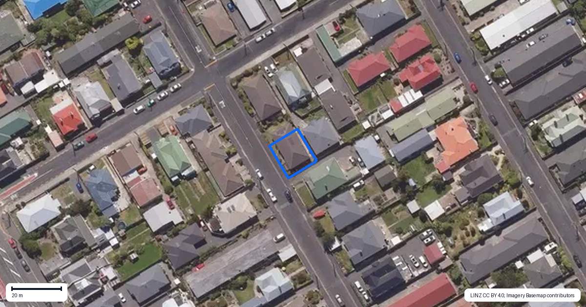 Property context map for 29 Grove Street, Saint Kilda, Dunedin