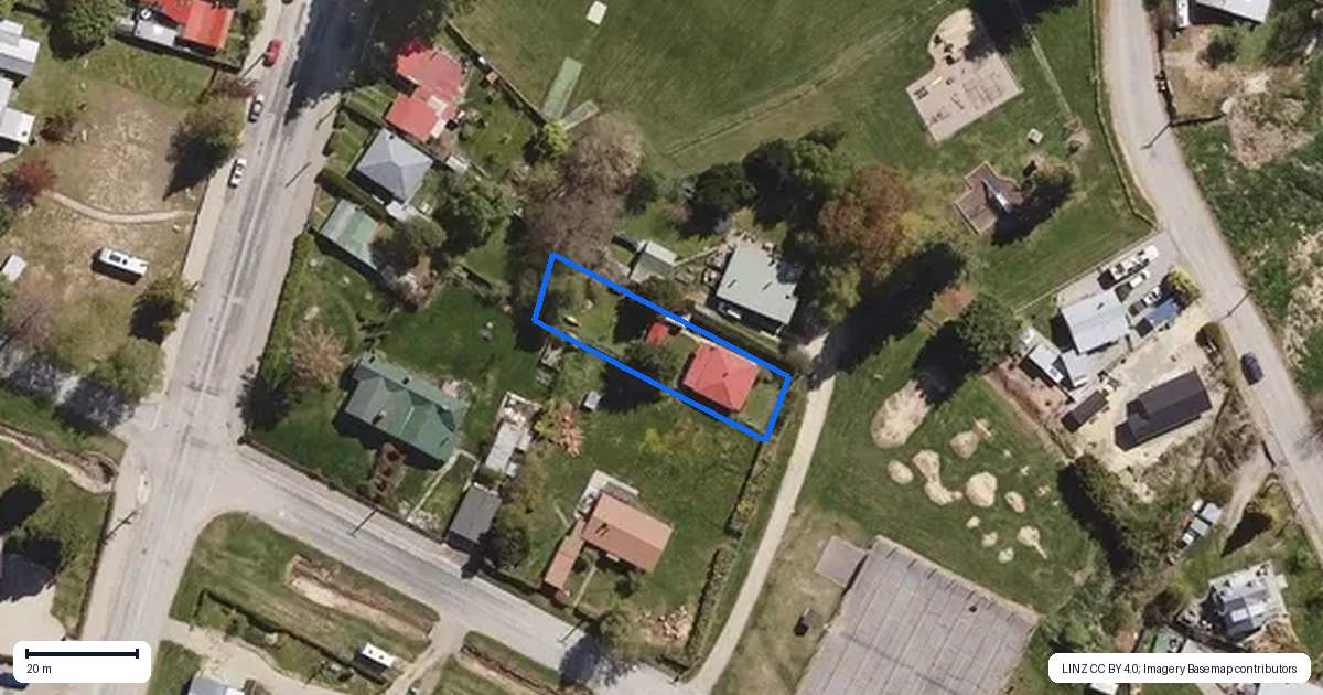 Property context map for 3 Evans Lane, Naseby