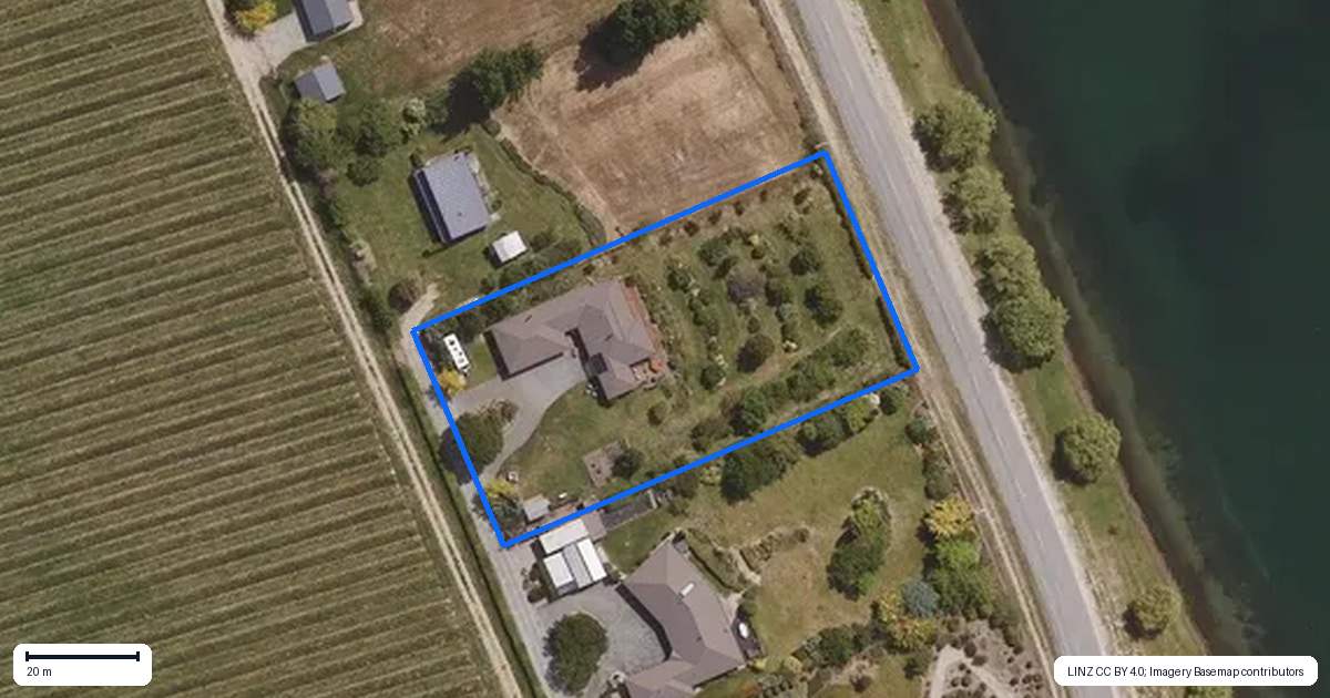 Property context map for 19 Lowburn Valley Road, Lowburn, Cromwell