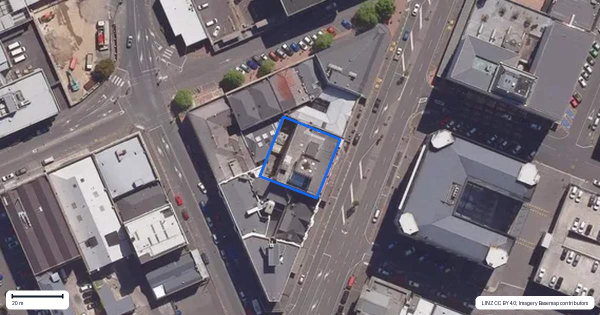 Property context map for 300H Princes Street, Dunedin Central, Dunedin