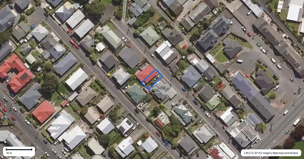 Property context map for 17 Cornhill Street, North East Valley, Dunedin