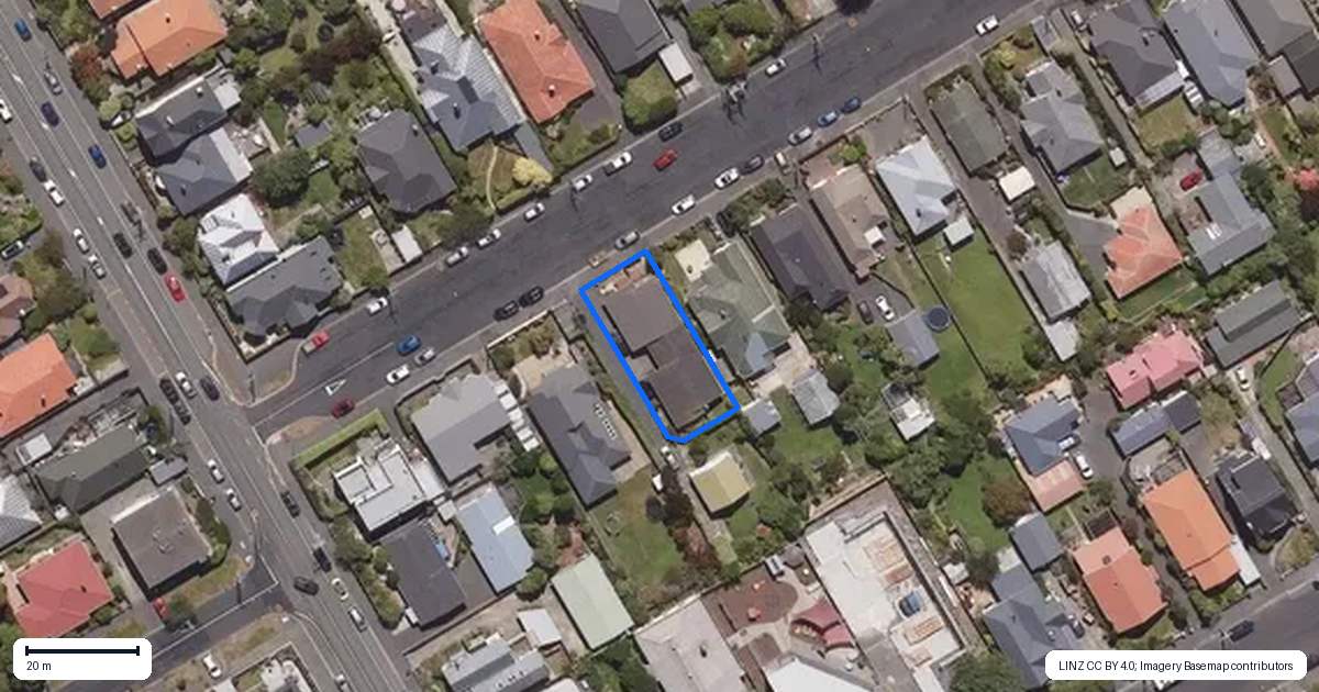 Property context map for 6B Coughtrey Street, Saint Clair, Dunedin